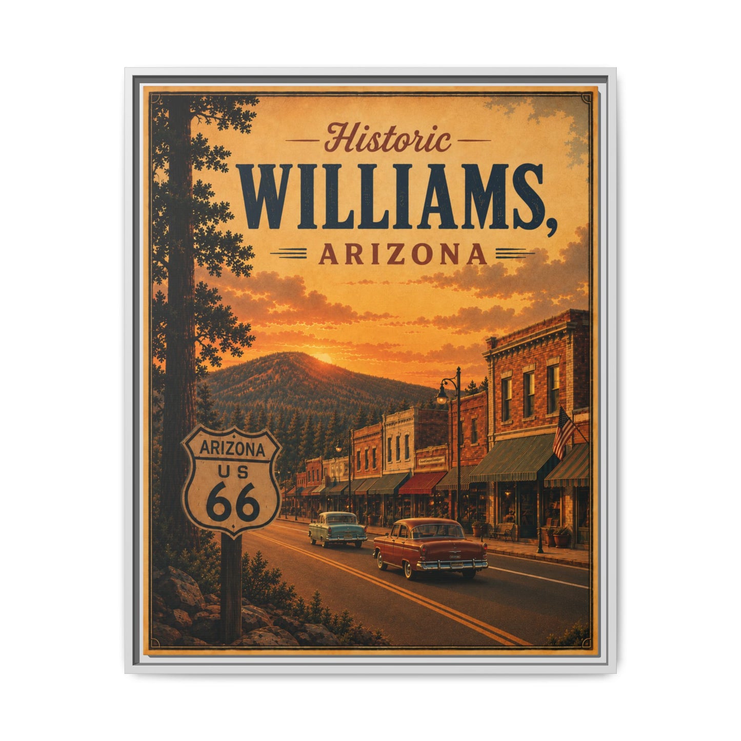 Matte Canvas, Framed (Multi-color)