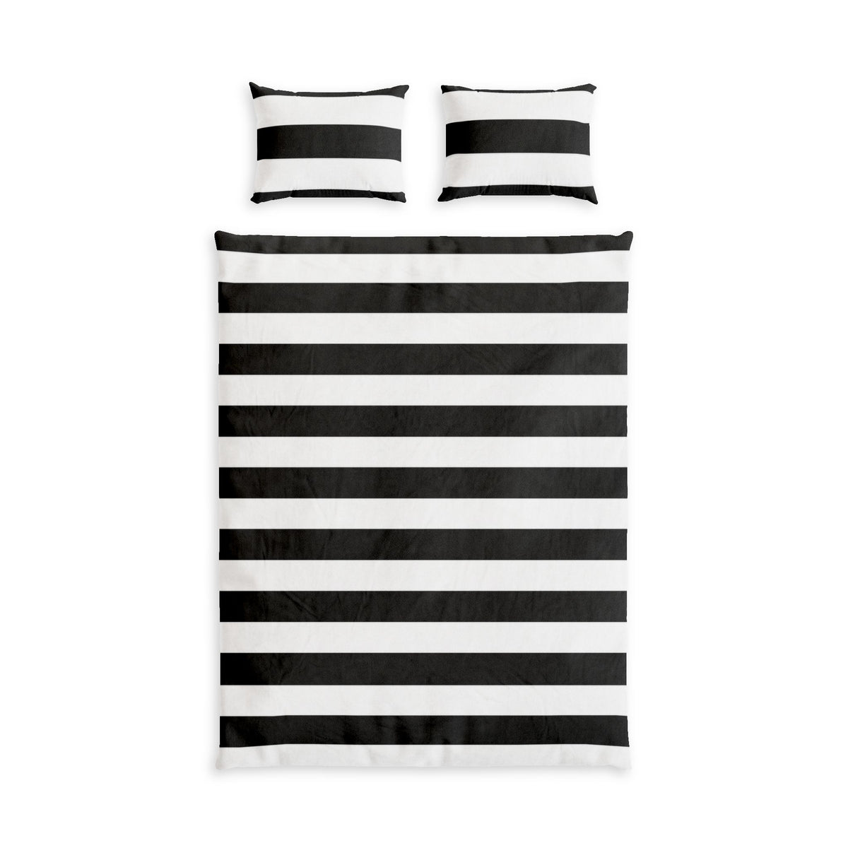 Black White Striped Duvet Cover Set, Gothic Bedding, Cotton Bed Set, Minimalist Bedroom Decor, Alternative Goth Bedding, Twin Queen