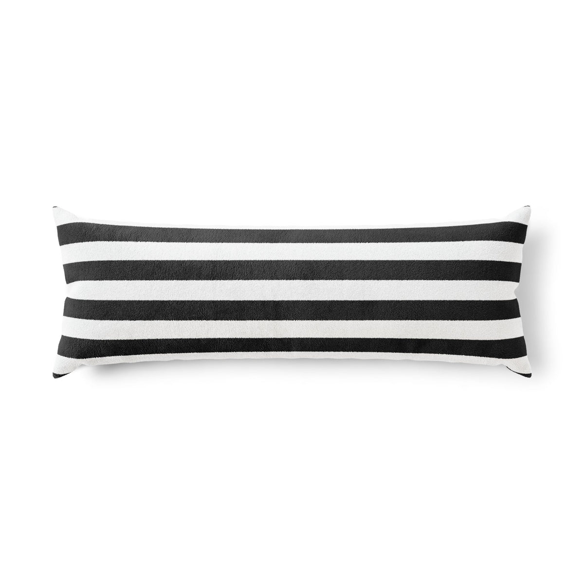 Black White Striped Body Pillow, Gothic Lumbar Pillow, Long Decorative Bed Pillow, Alternative Bedroom Decor, 20x54 Bolster Pillow
