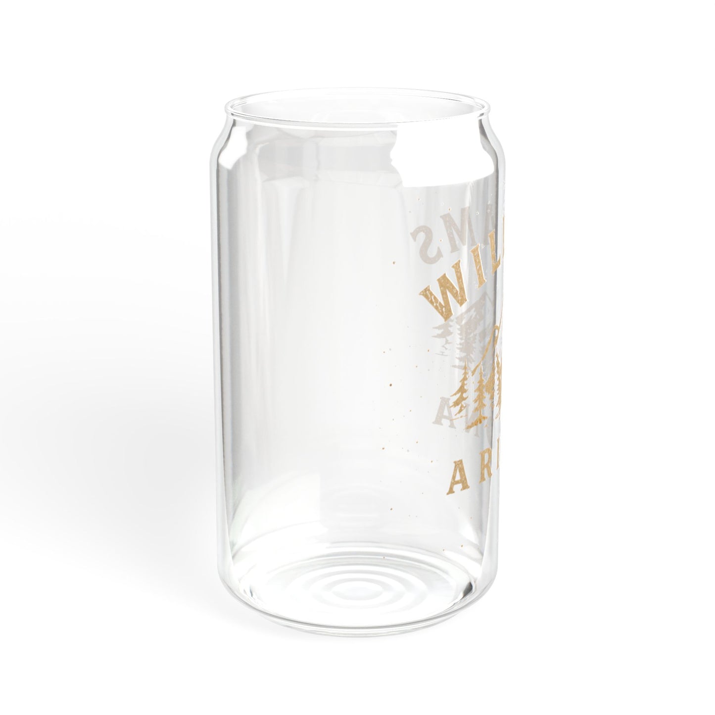 Williams Arizona Glass Sipper Cup with Bamboo Lid — 16oz Travel Tumbler