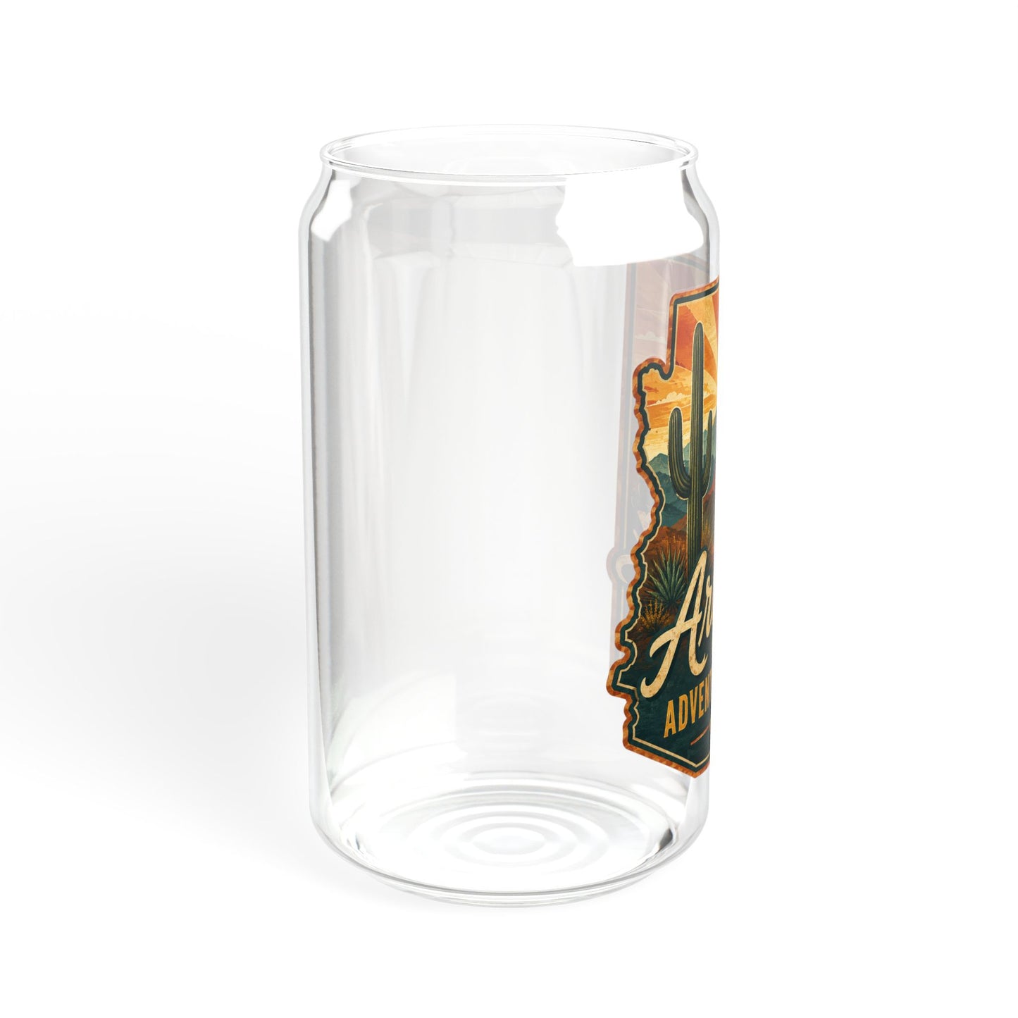 Arizona Sipper Glass - 16oz Travel Tumbler "Adventure Awaits"