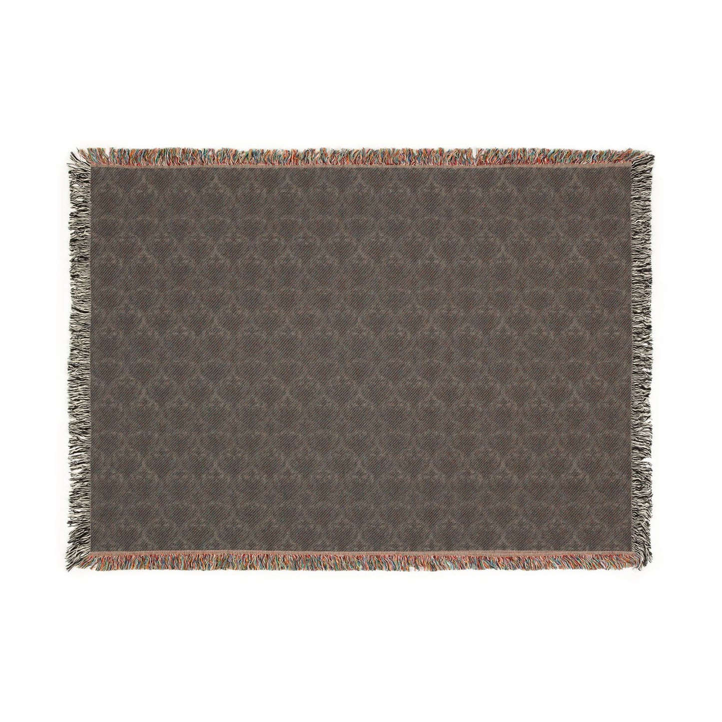 Black Gothic Damask Woven Blanket | Dark Academia Throw | Victorian Gothic Home Decor | Gothic Couch Blanket | Luxury Cotton Throw