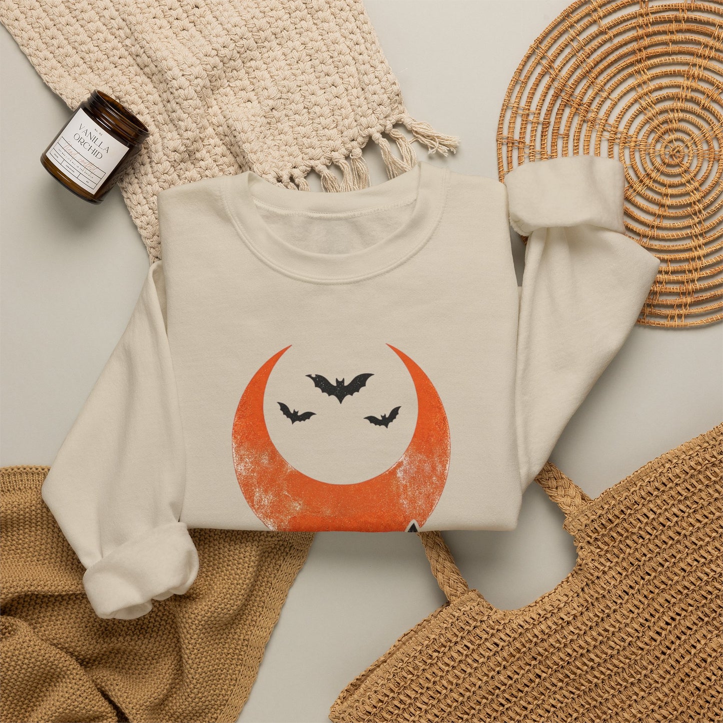 Moonlit Bats Crewneck Sweatshirt