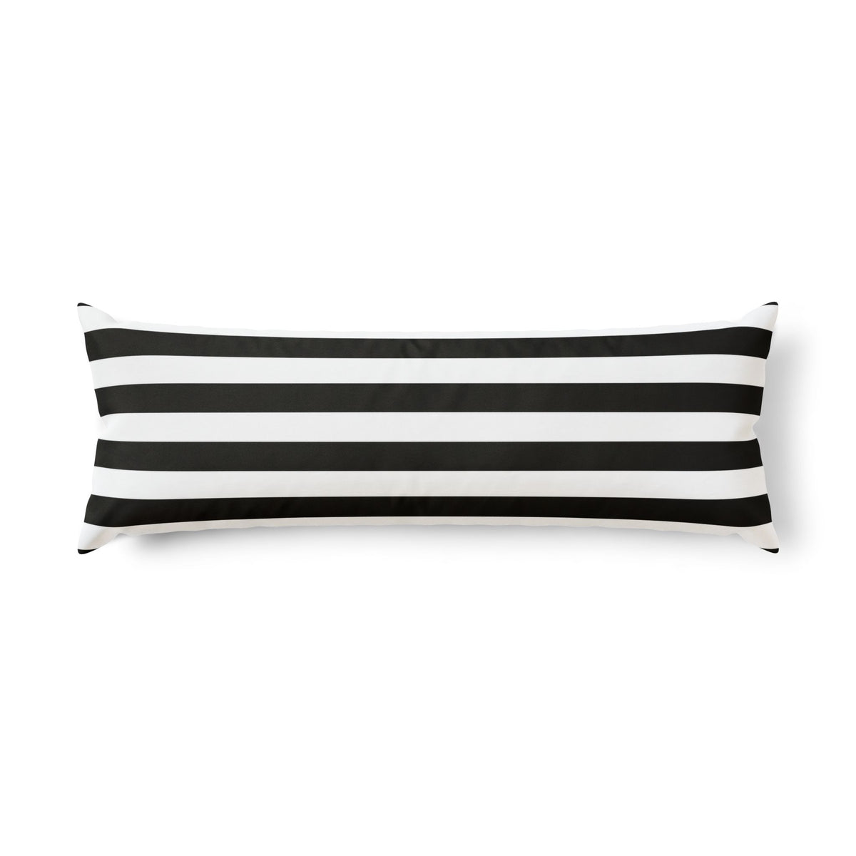 Black White Striped Body Pillow, Gothic Lumbar Pillow, Long Decorative Bed Pillow, Alternative Bedroom Decor, 20x54 Bolster Pillow
