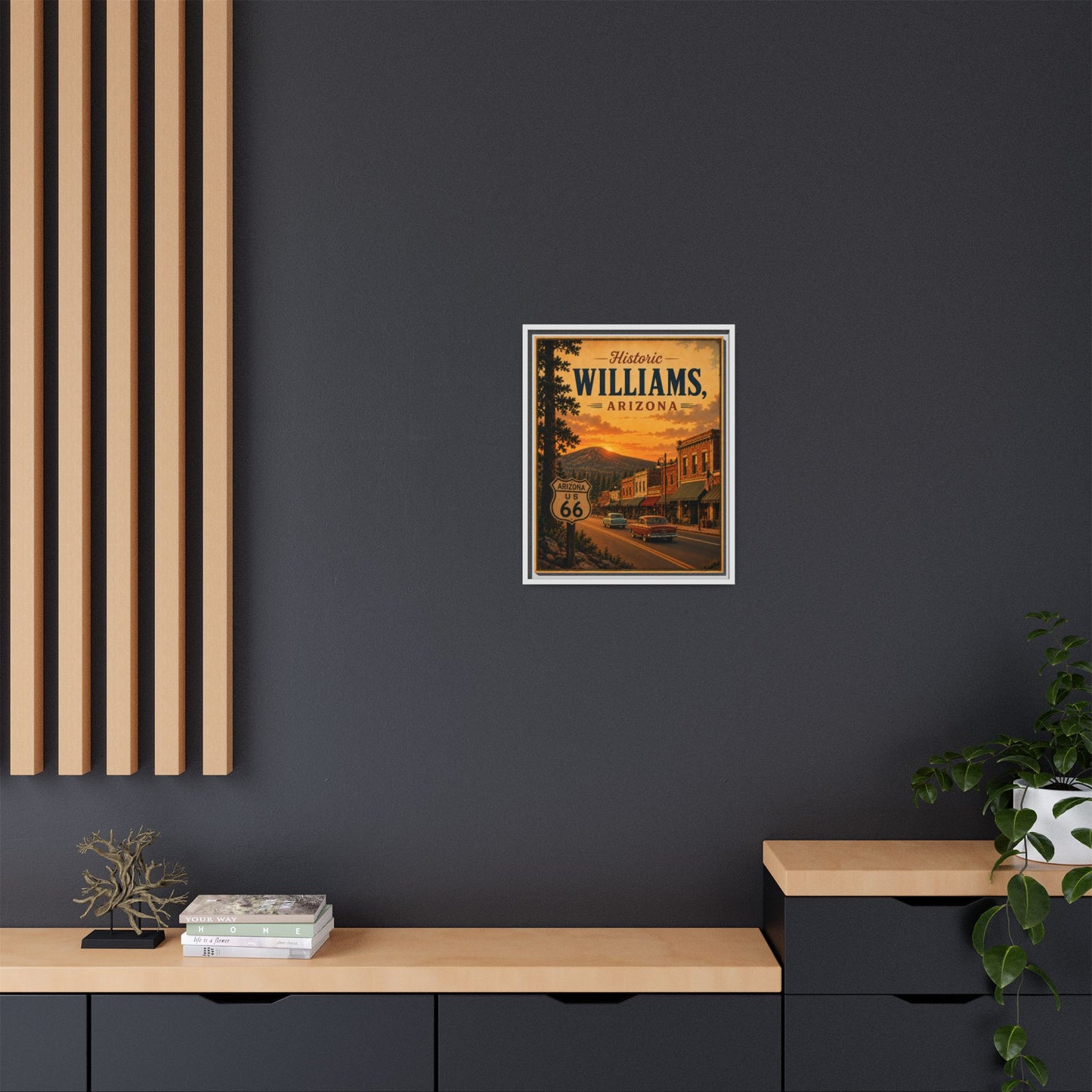 Matte Canvas, Framed (Multi-color)