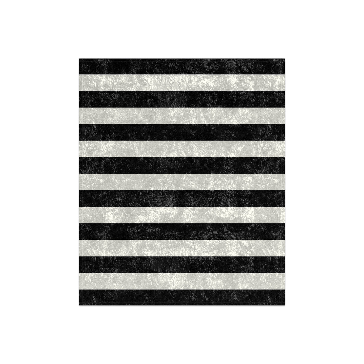 Black & Silver Striped Velvet Throw Blanket, Gothic Home Decor, Modern Stripe Couch Throw, Luxe Crushed Velvet Blanket 50x60
