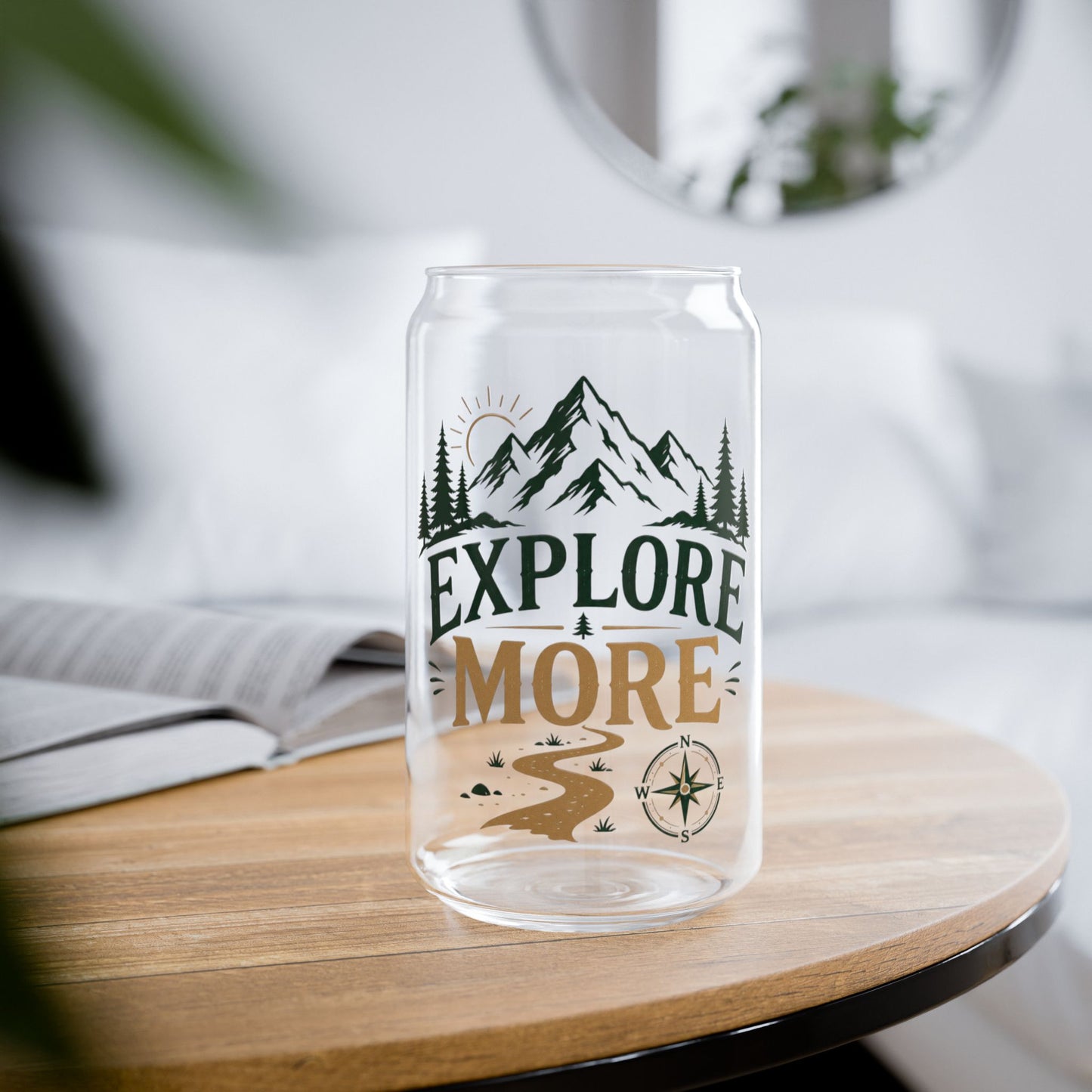 Explore More Sipper Glass - 16oz Outdoor Adventure Tumbler