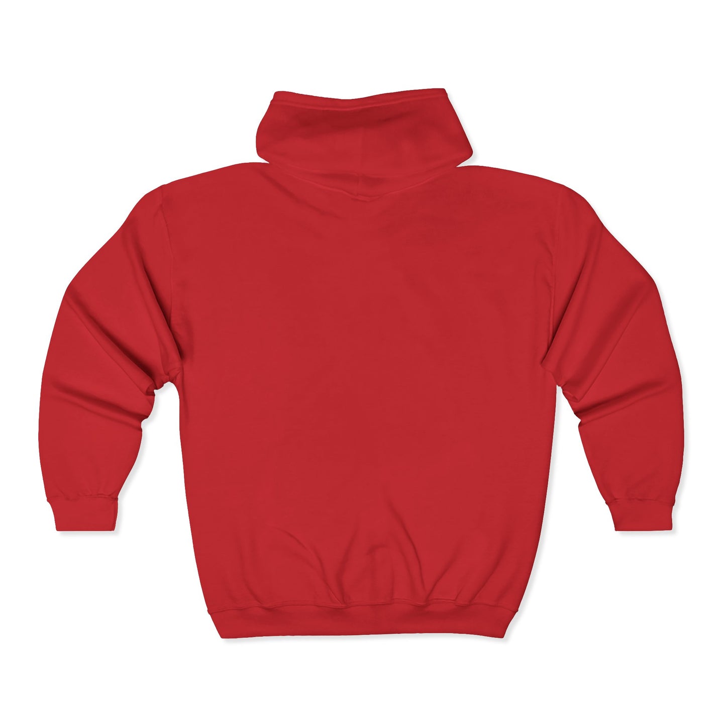 Peace Rabbit Zip Hoodie — Cute Bunny Giving Peace Sign with Tiny Red Heart