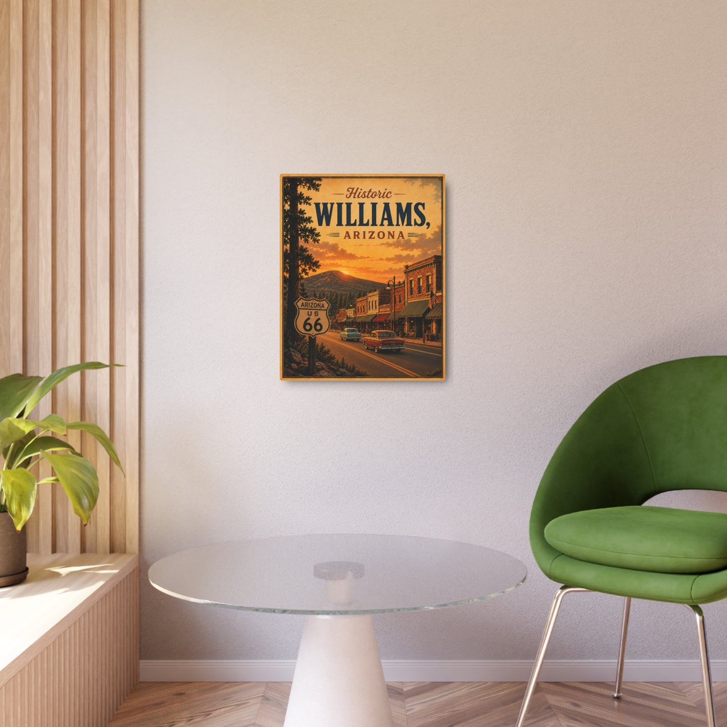 Metal Sign - Historic Williams Arizona Route 66 Vintage Sunset Wall Art