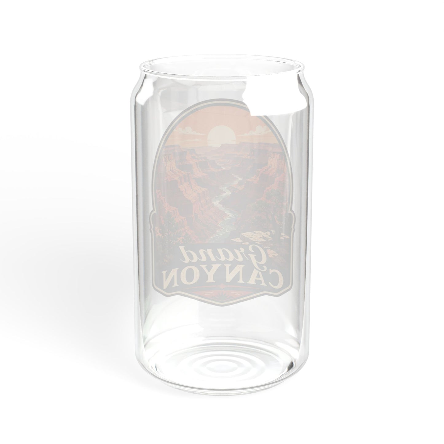 Grand Canyon Sipper Glass — 16oz Travel Tumbler with Bamboo Lid & Straw