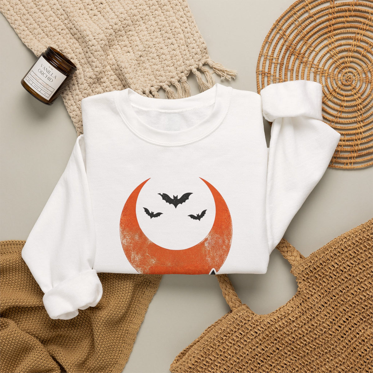 Moonlit Bats Crewneck Sweatshirt
