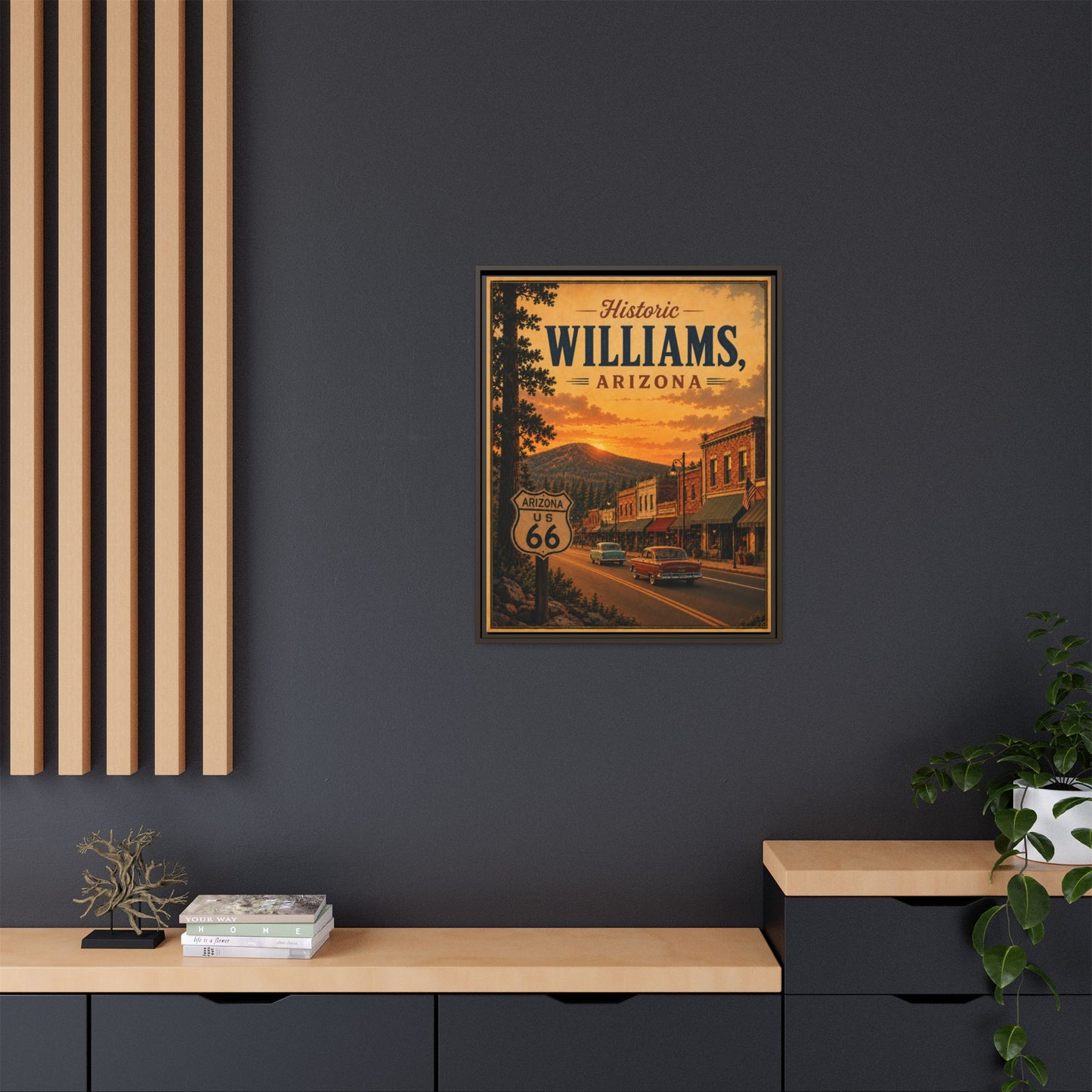 Matte Canvas, Framed (Multi-color)