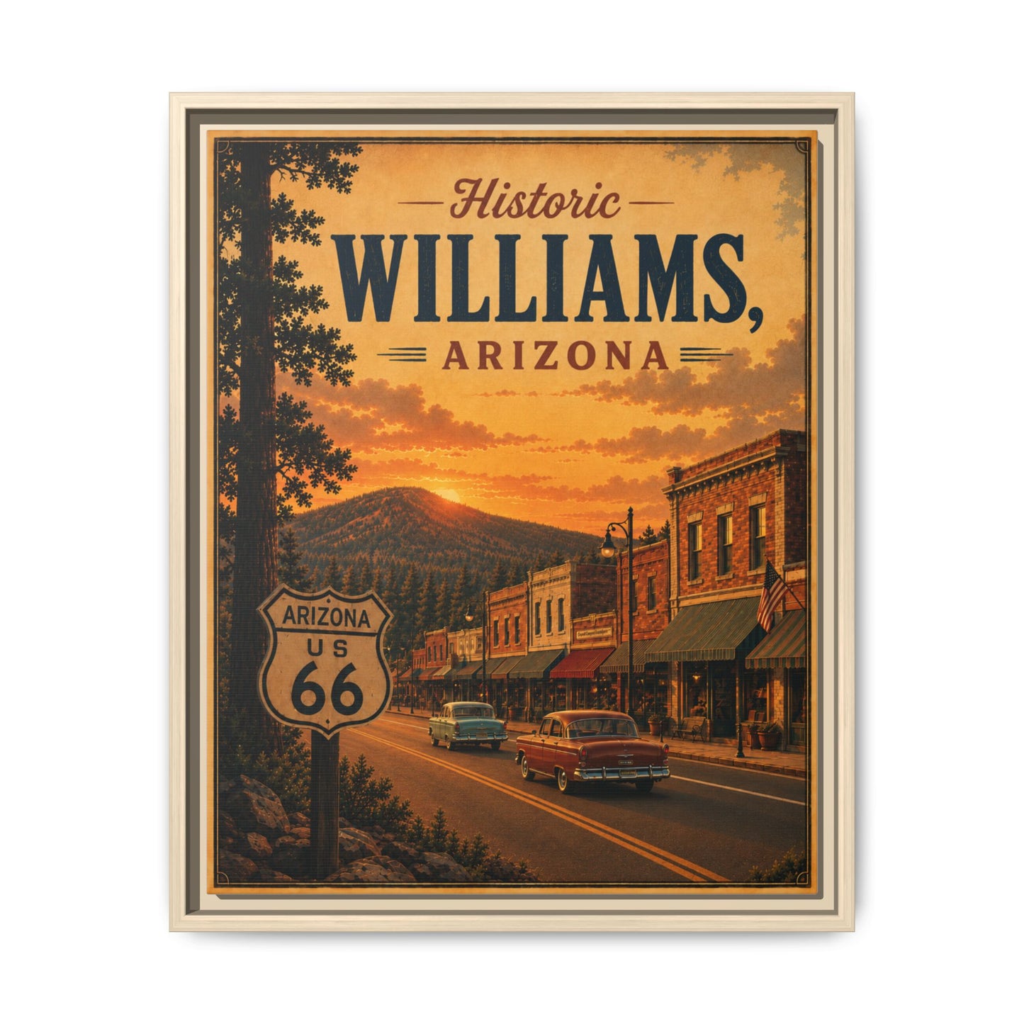 Matte Canvas, Framed (Multi-color)