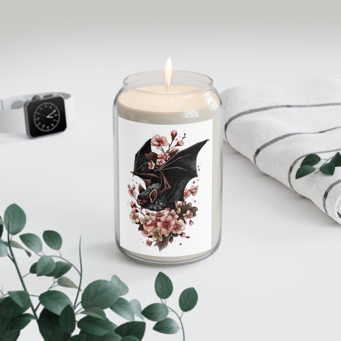 Bat & Blossom Soy Candle — 13.75 oz Scented Candle