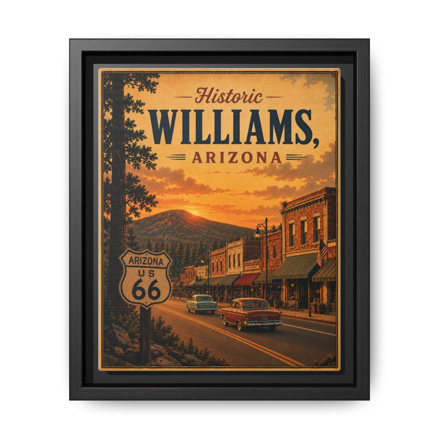 Matte Canvas, Framed (Multi-color)