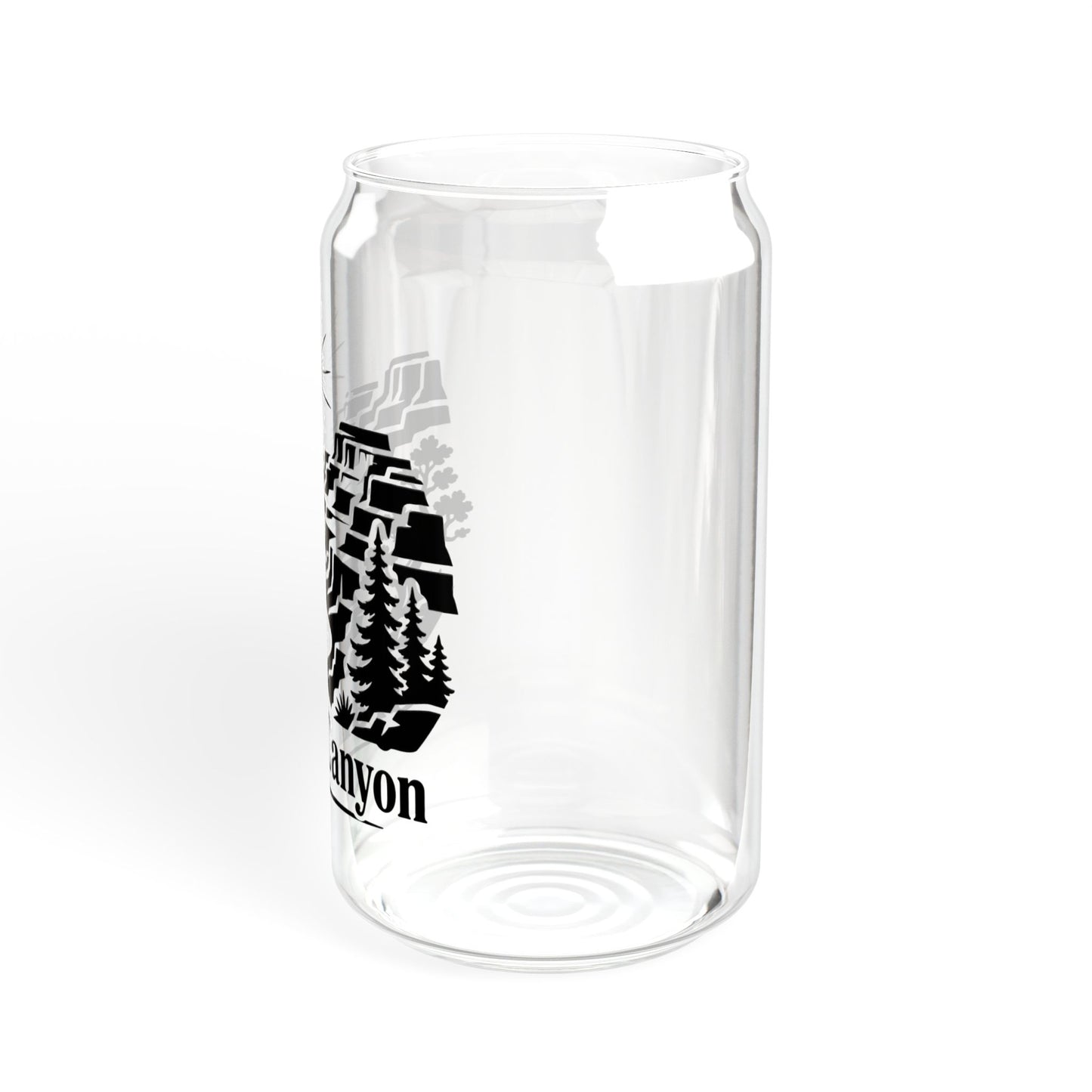 Grand Canyon Sipper Glass — 16oz Travel Cup with Bamboo Lid & Straw