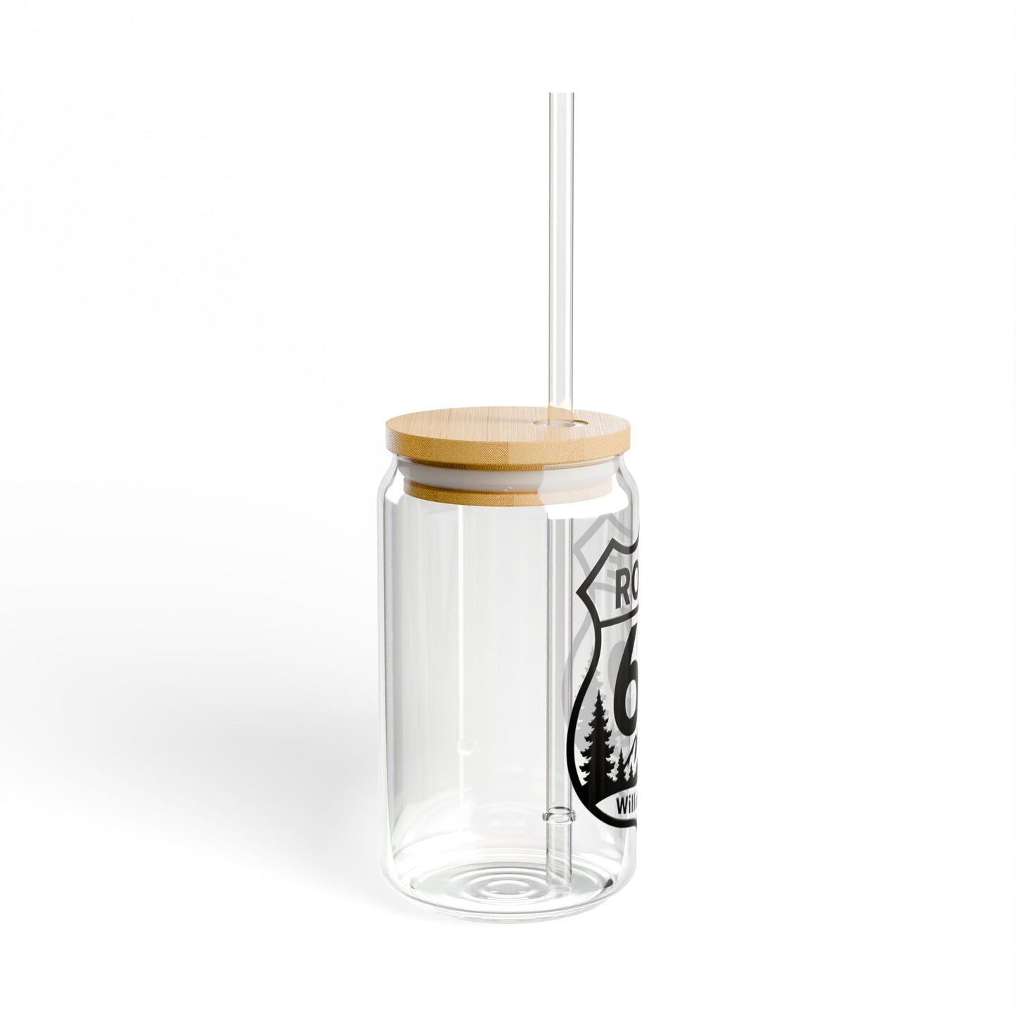 Route 66 Williams AZ Sipper Glass – 16oz Travel Tumbler with Straw
