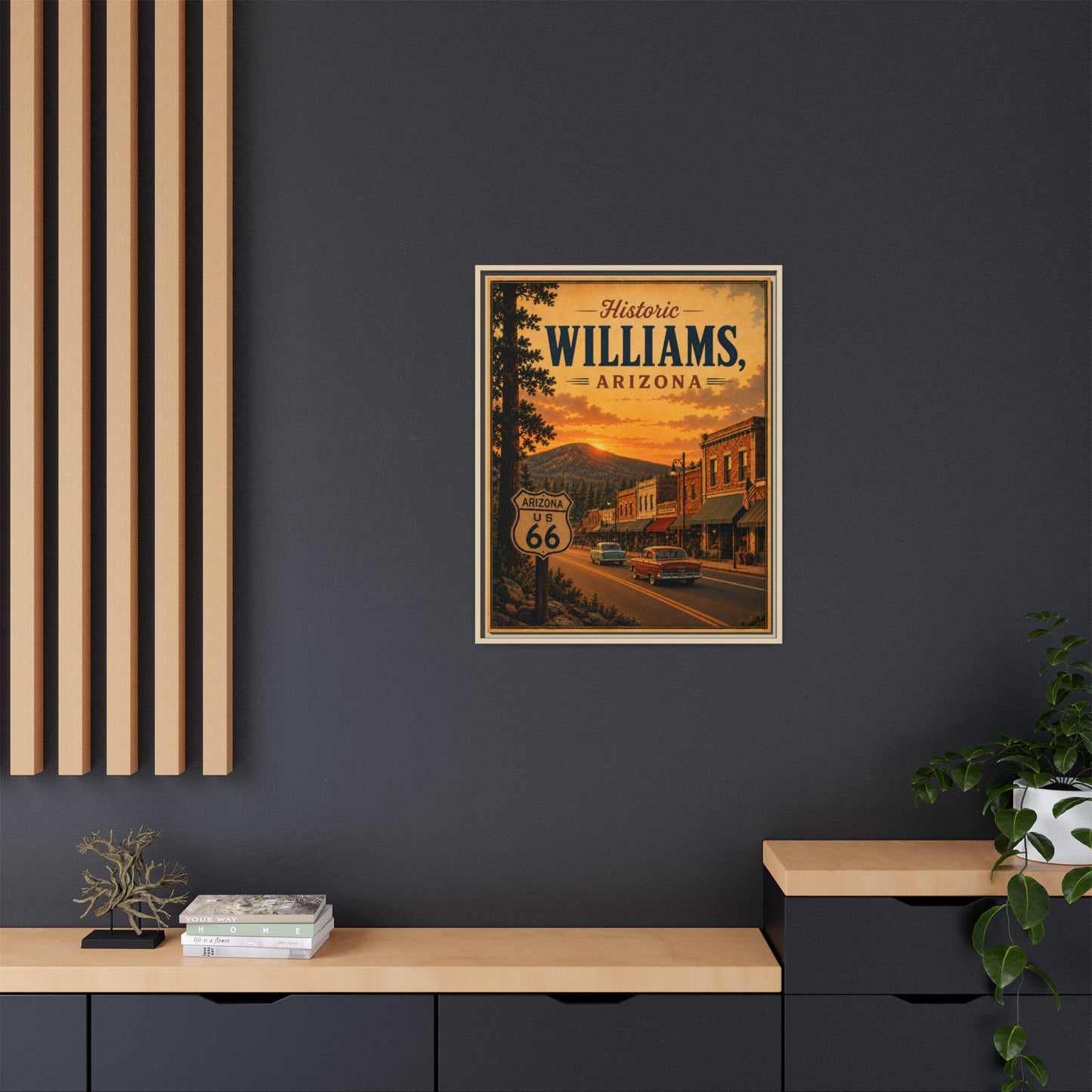 Matte Canvas, Framed (Multi-color)
