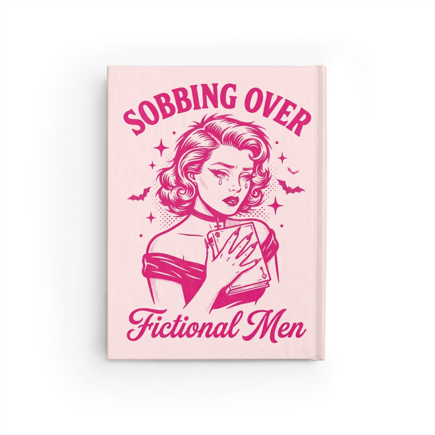 Journal - "Sobbing Over Fictional Men" Retro Pop Art Hardcover