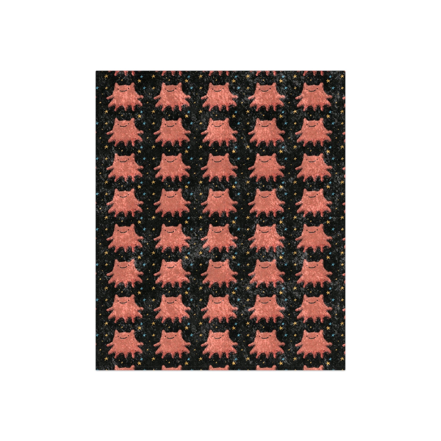 Cute Pink Ghost Crushed Velvet Blanket | Kawaii Halloween Throw | Cozy Gothic Blanket | Spooky Cute Couch Blanket | Pastel Goth Decor