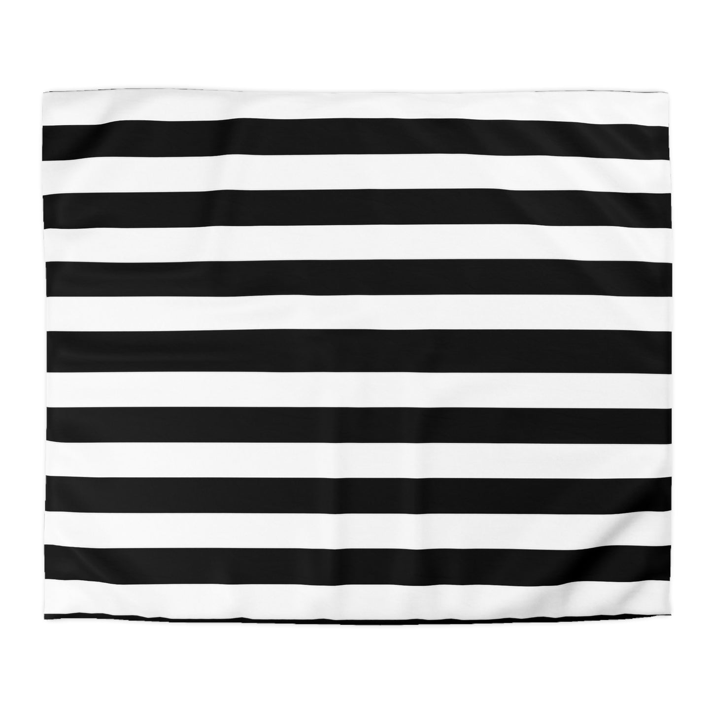 Black White Striped Duvet Cover, Gothic Bedding, Microfiber Bed Cover, Modern Goth Bedroom Decor, Minimalist Twin Queen King Duvet