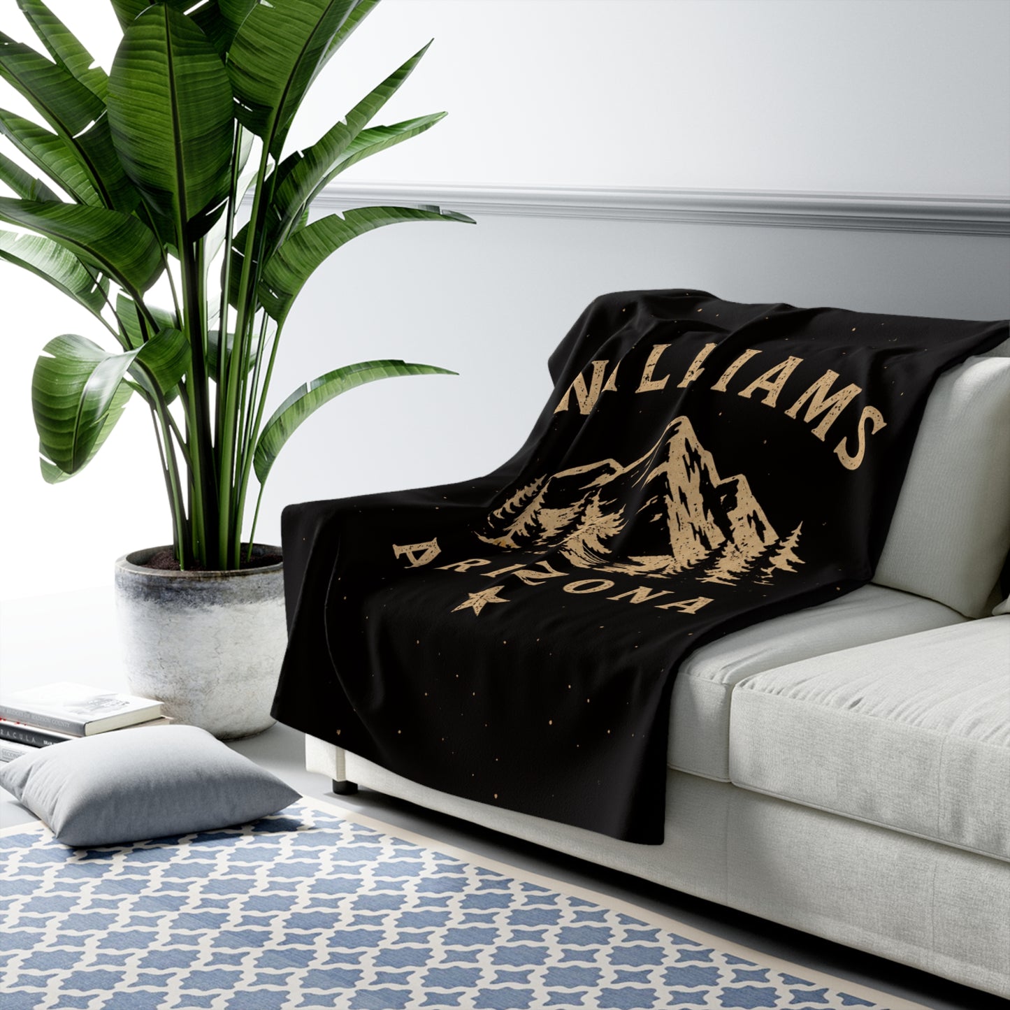 Williams Arizona Sherpa Fleece Blanket — Mountain & Pine Cozy Throw