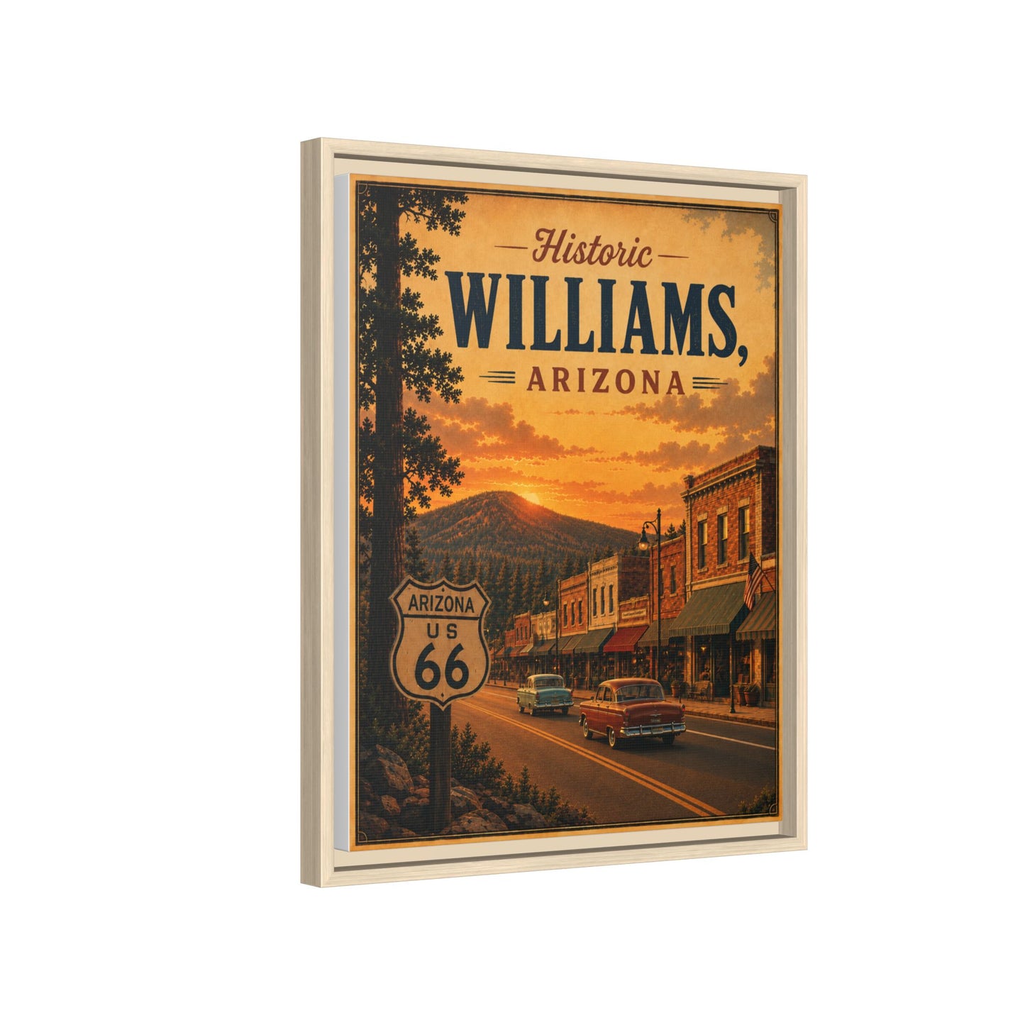 Matte Canvas, Framed (Multi-color)
