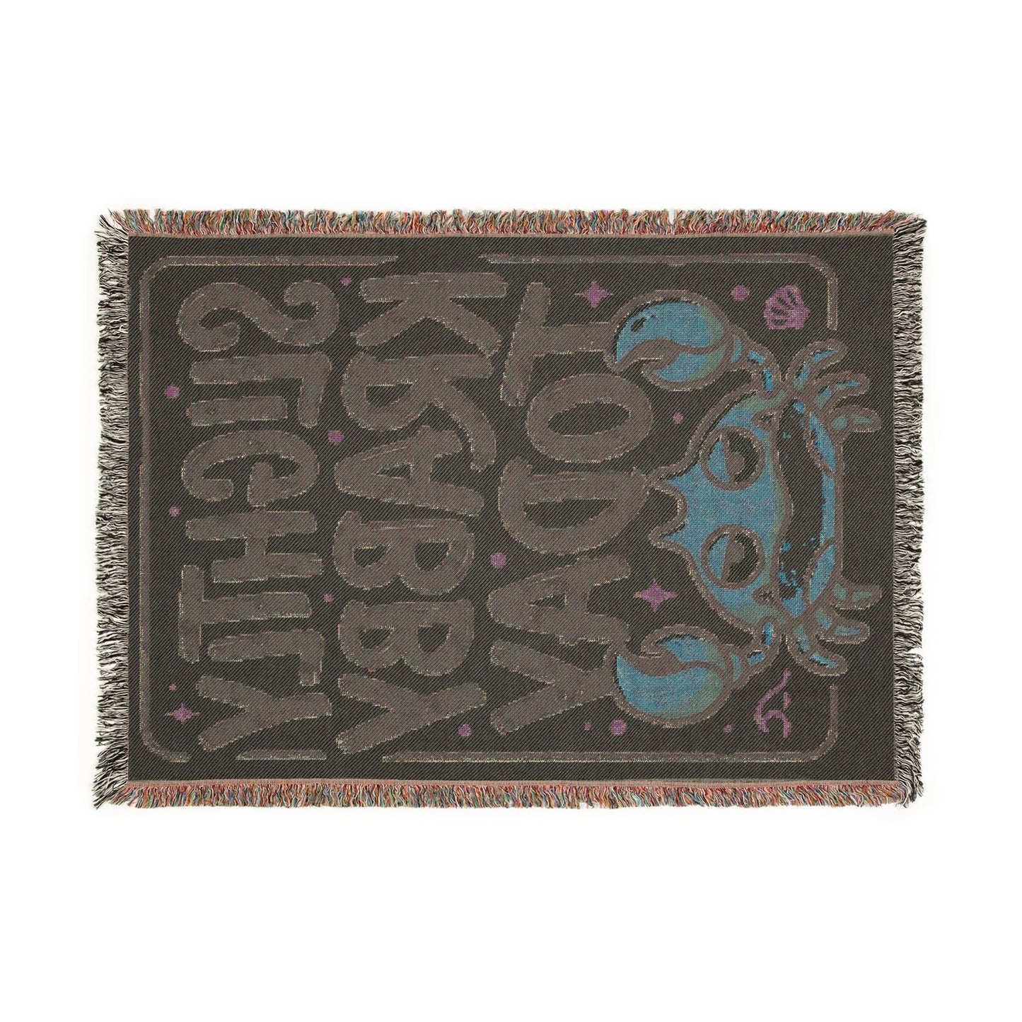 Slightly Krabby Today Woven Throw Blanket
