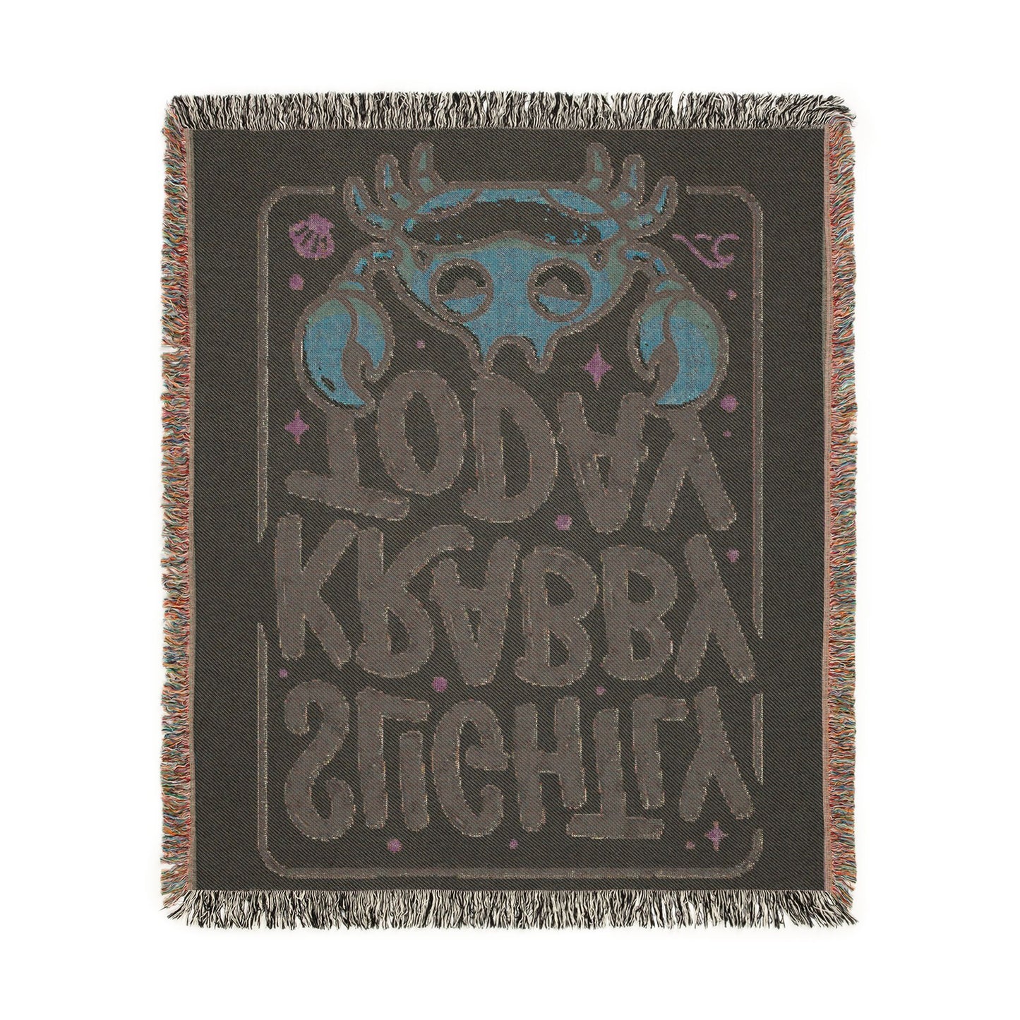 Slightly Krabby Today Woven Throw Blanket