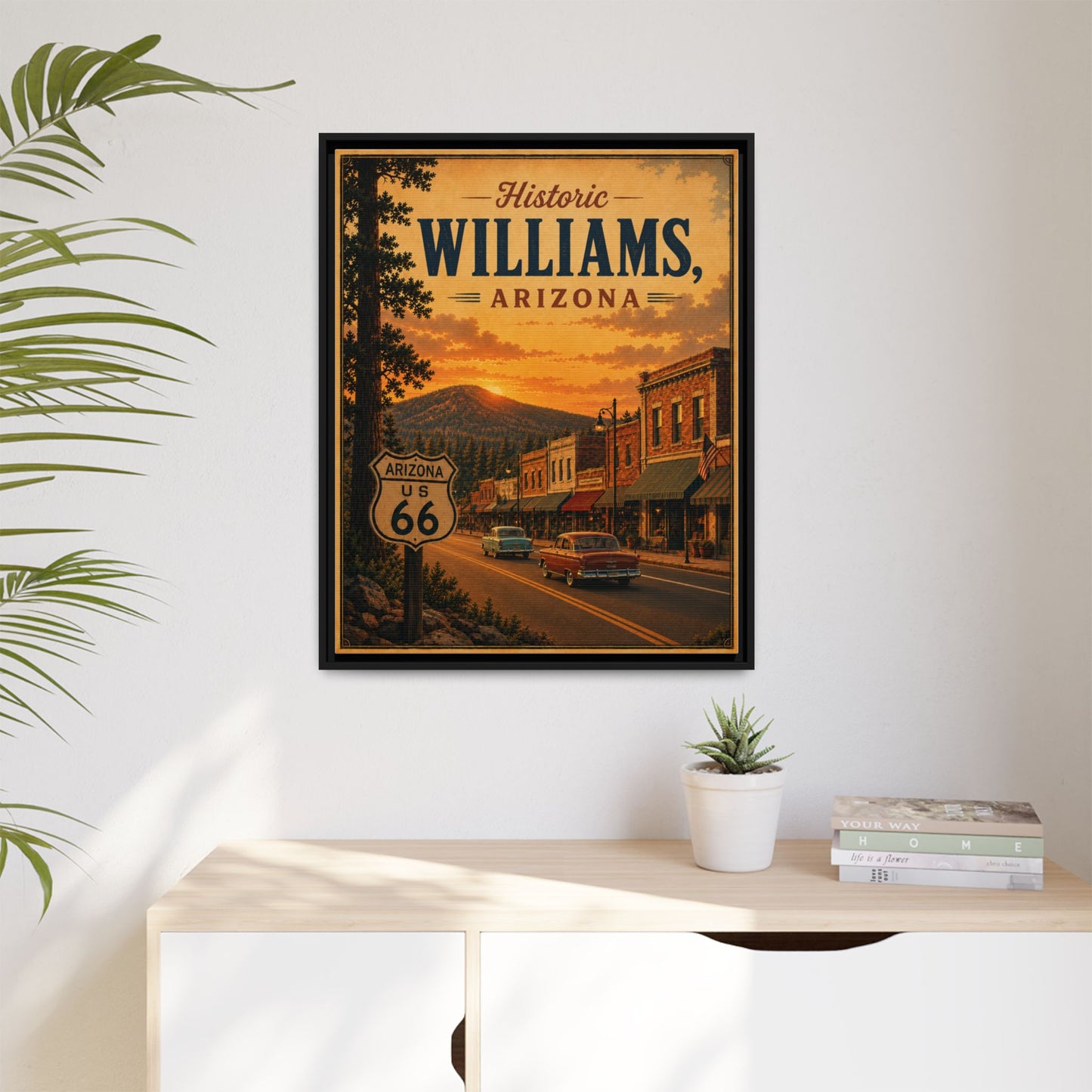 Matte Canvas, Framed (Multi-color)