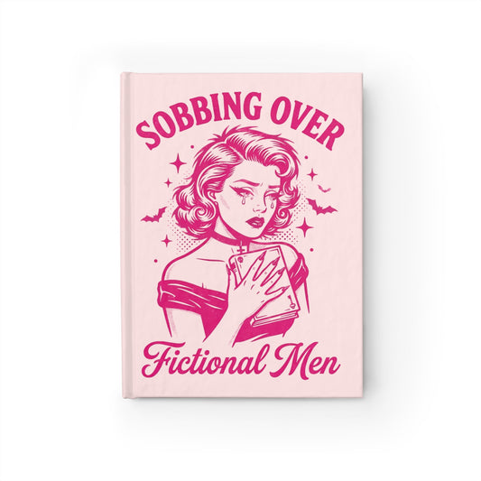 Journal - "Sobbing Over Fictional Men" Retro Pop Art Hardcover