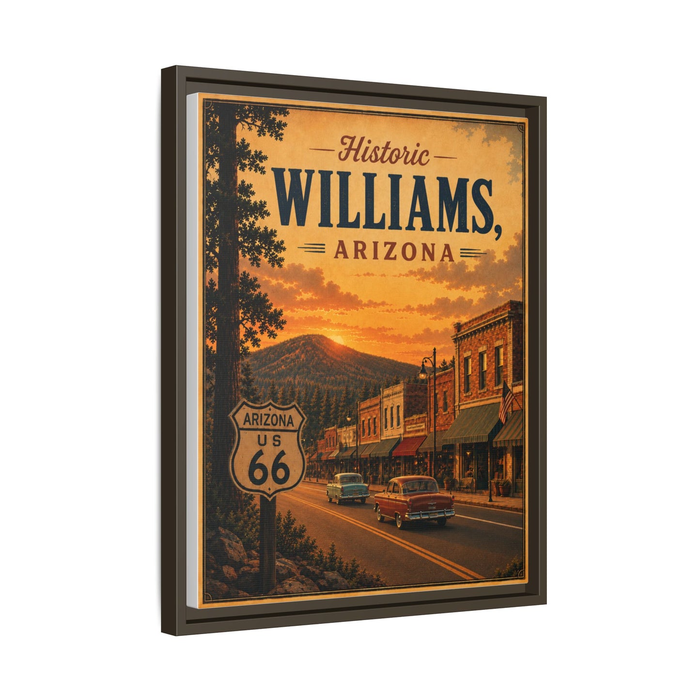 Matte Canvas, Framed (Multi-color)