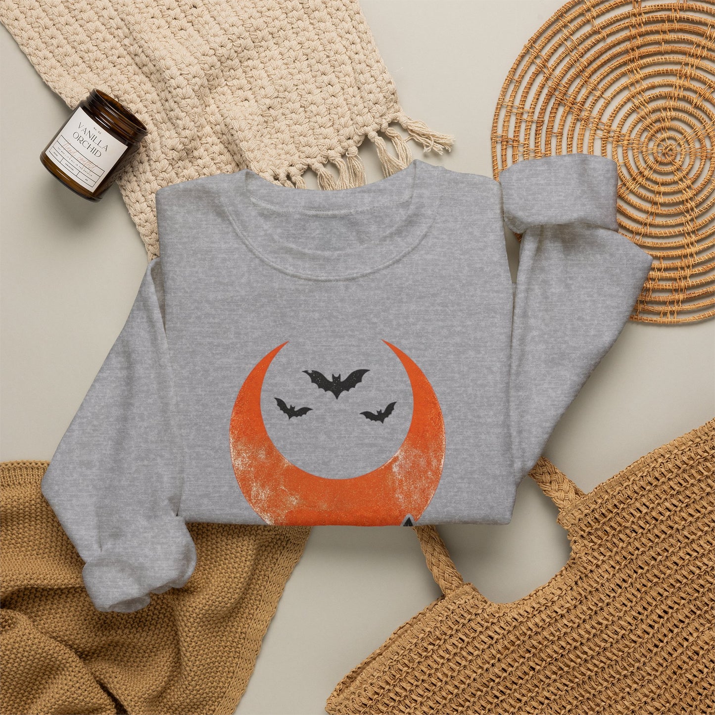 Moonlit Bats Crewneck Sweatshirt