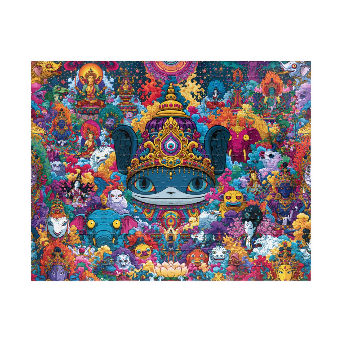Mystical Cat Kingdom Jigsaw Puzzle — Colorful 110/252/520‑Piece Adults & Kids Puzzle