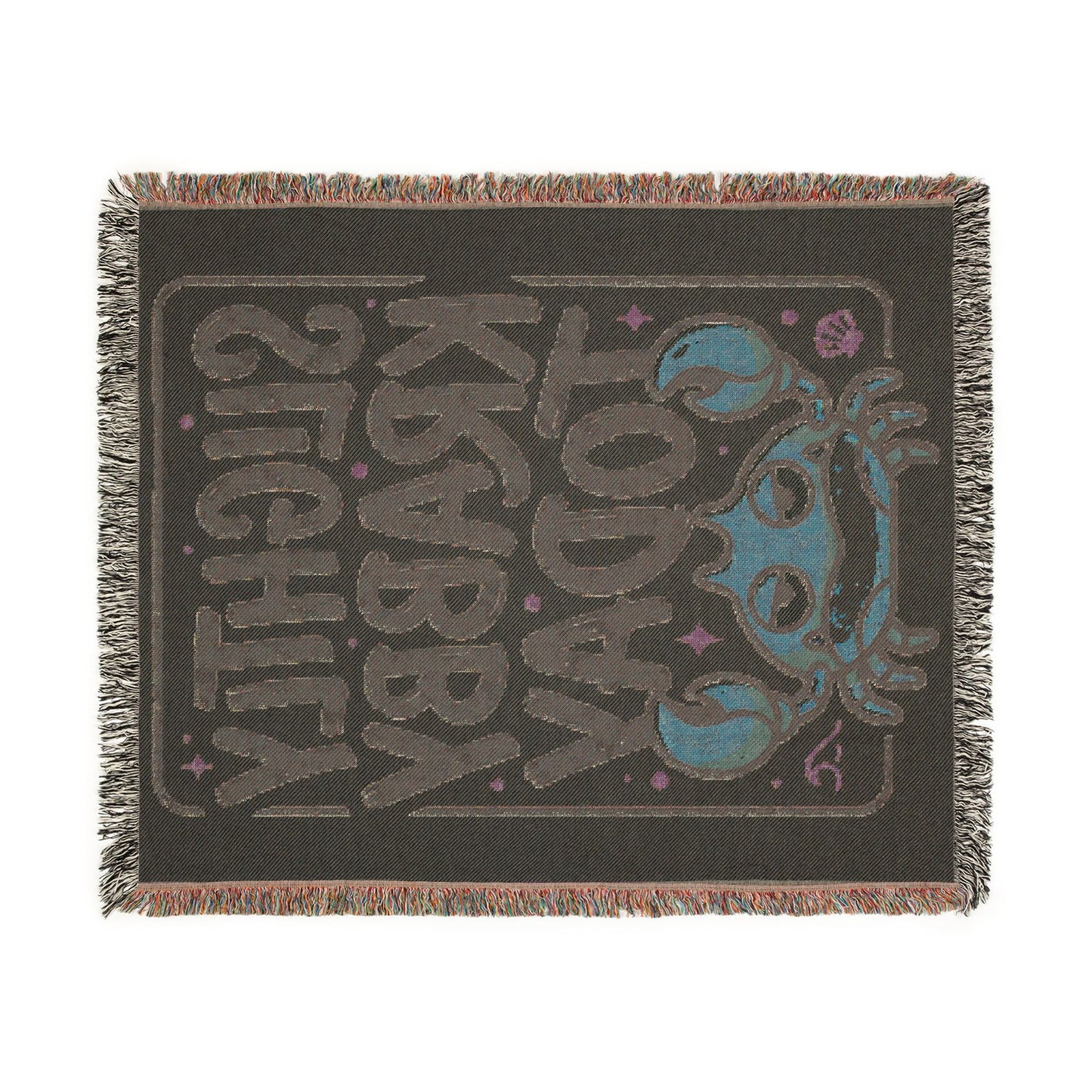 Slightly Krabby Today Woven Throw Blanket