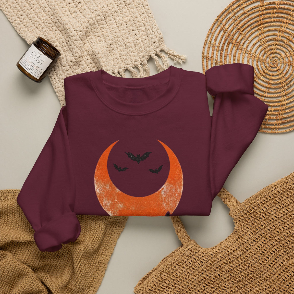 Moonlit Bats Crewneck Sweatshirt