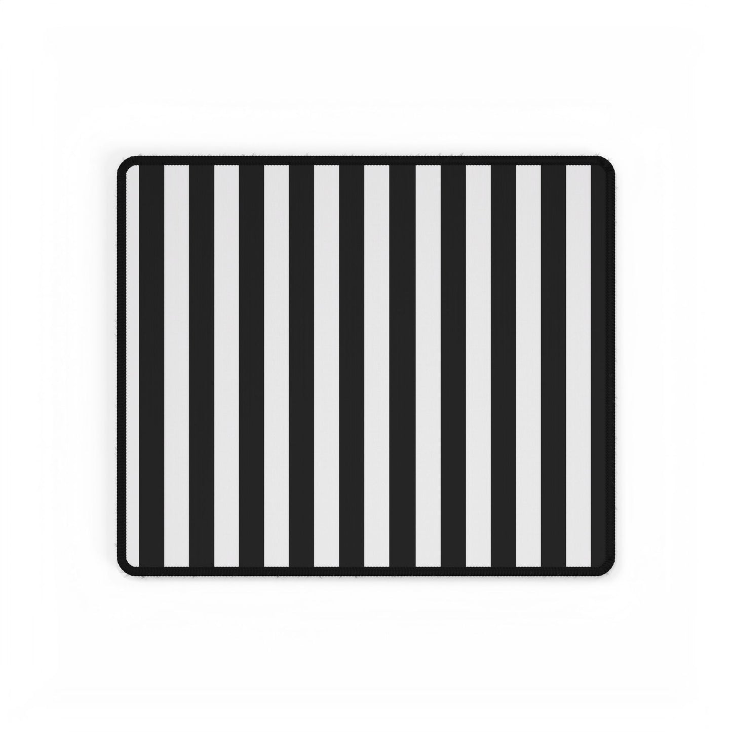 Black & White Striped Desk Mat, Gothic TCG Playmat, Extended Mouse Pad, Card Game Mat, Alternative Office Decor, Gaming Desk Mat