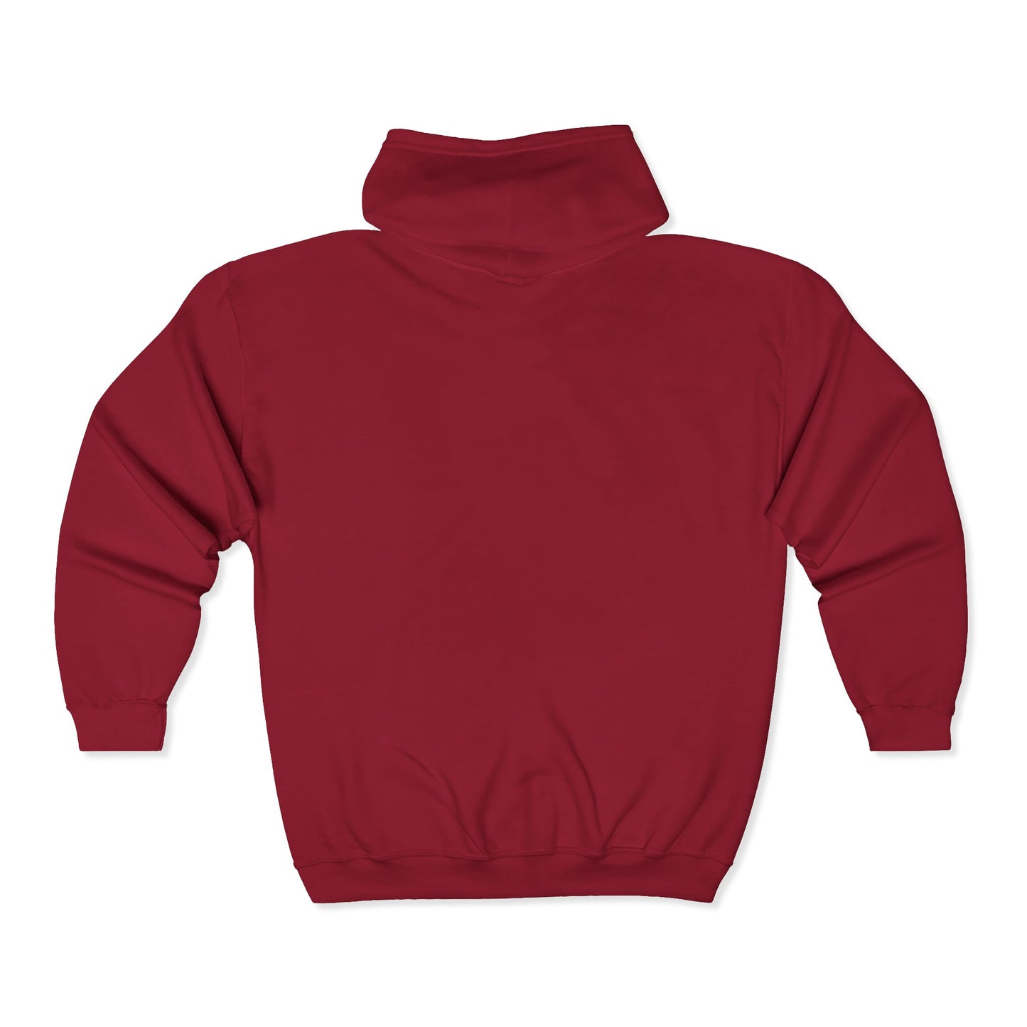 Peace Rabbit Zip Hoodie — Cute Bunny Giving Peace Sign with Tiny Red Heart