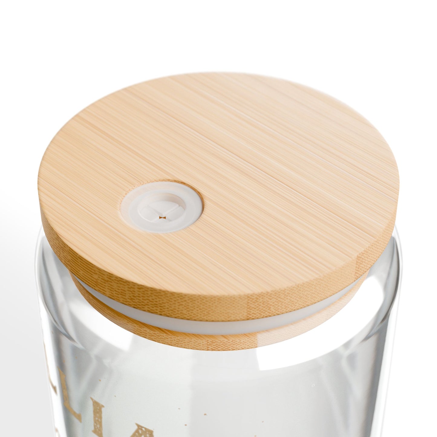 Williams Arizona Glass Sipper Cup with Bamboo Lid — 16oz Travel Tumbler