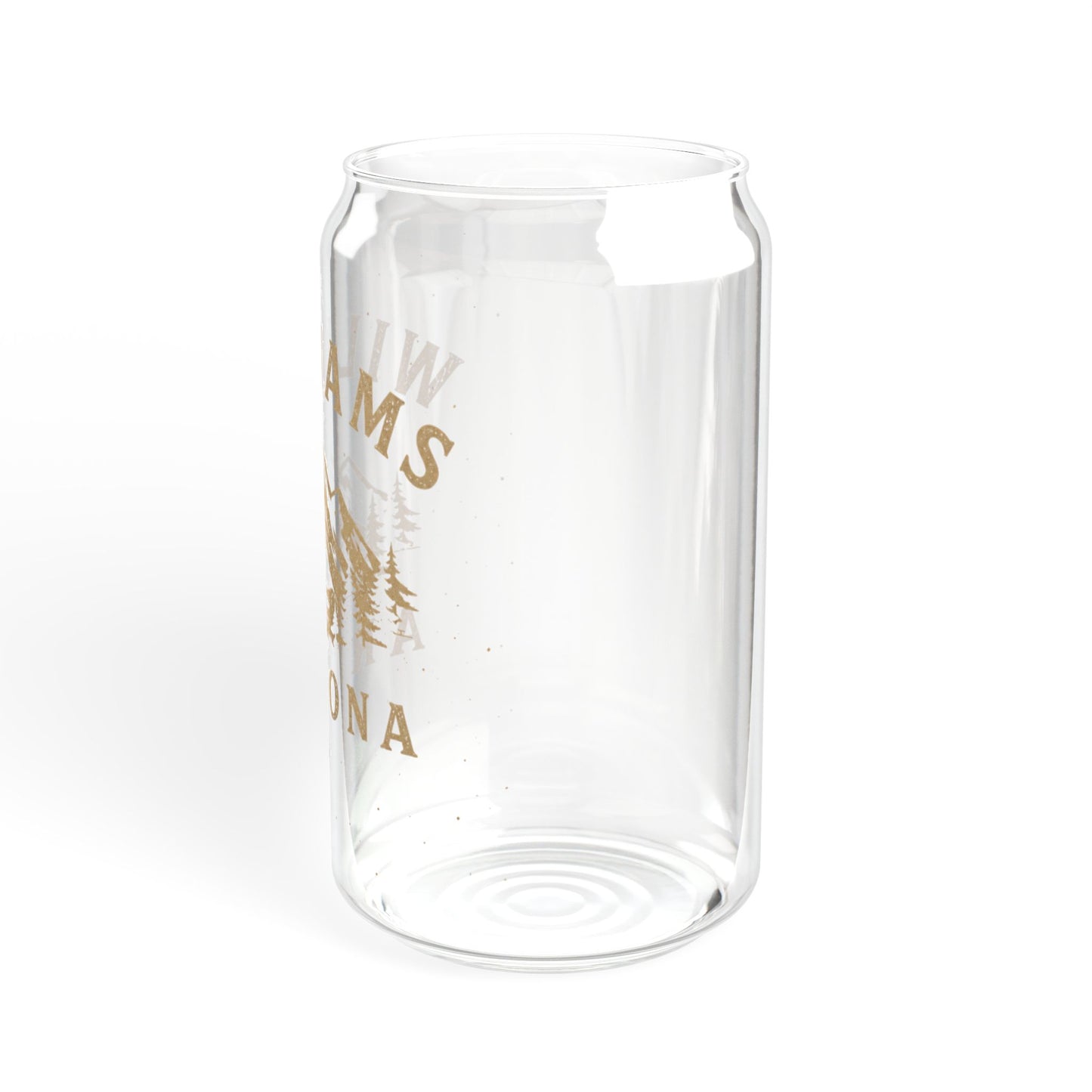 Williams Arizona Glass Sipper Cup with Bamboo Lid — 16oz Travel Tumbler