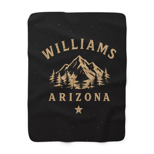 Williams Arizona Sherpa Fleece Blanket — Mountain & Pine Cozy Throw
