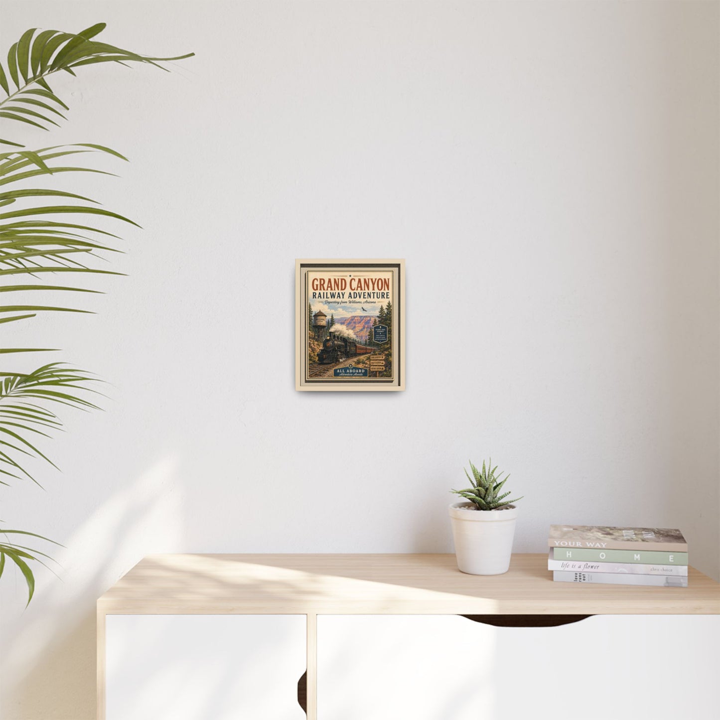 Grand Canyon Railway Adventure Framed Canvas Print