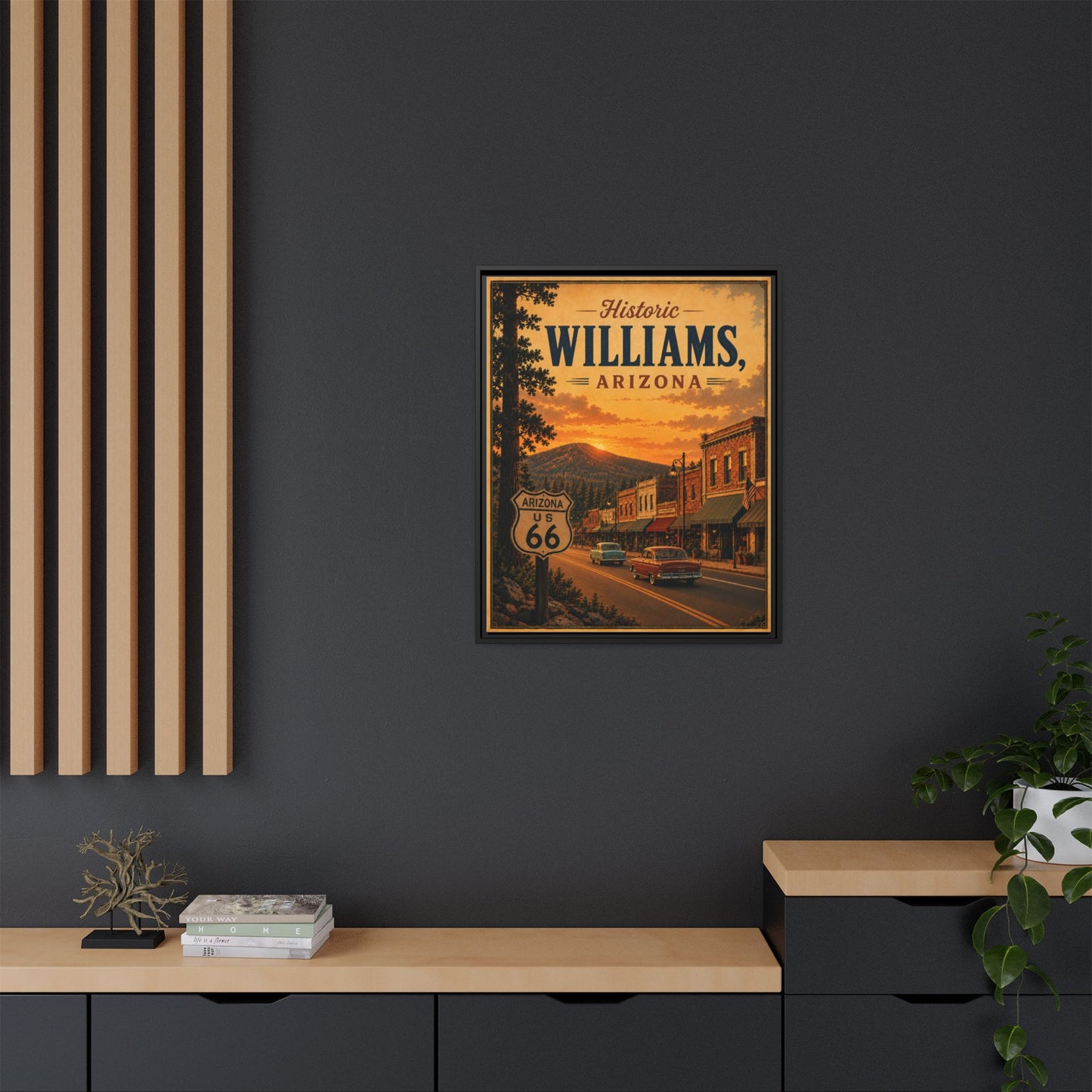 Matte Canvas, Framed (Multi-color)