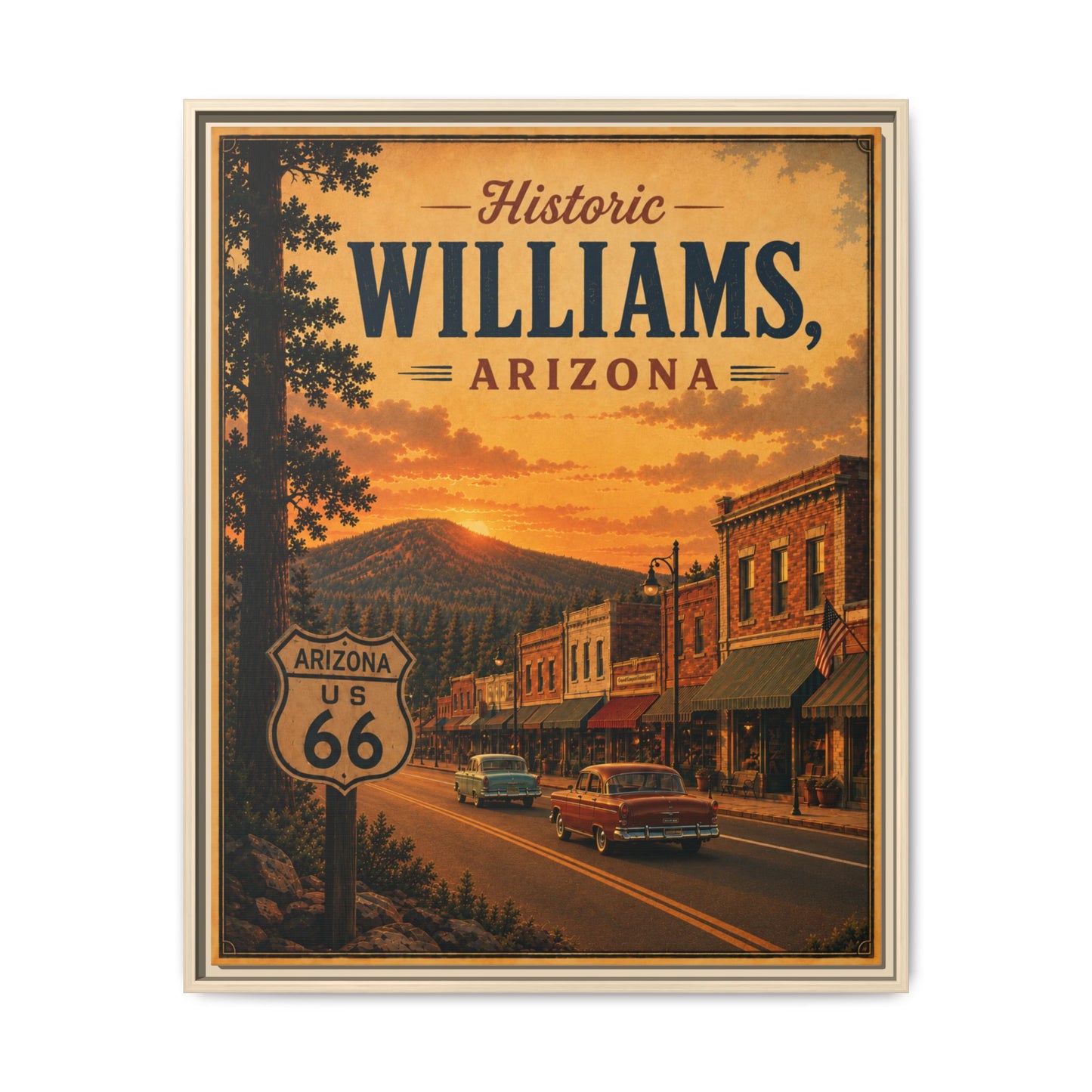 Matte Canvas, Framed (Multi-color)