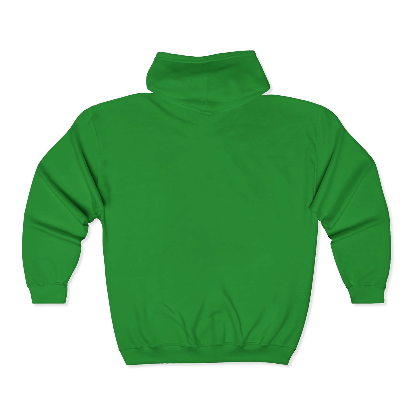 Peace Rabbit Zip Hoodie — Cute Bunny Giving Peace Sign with Tiny Red Heart