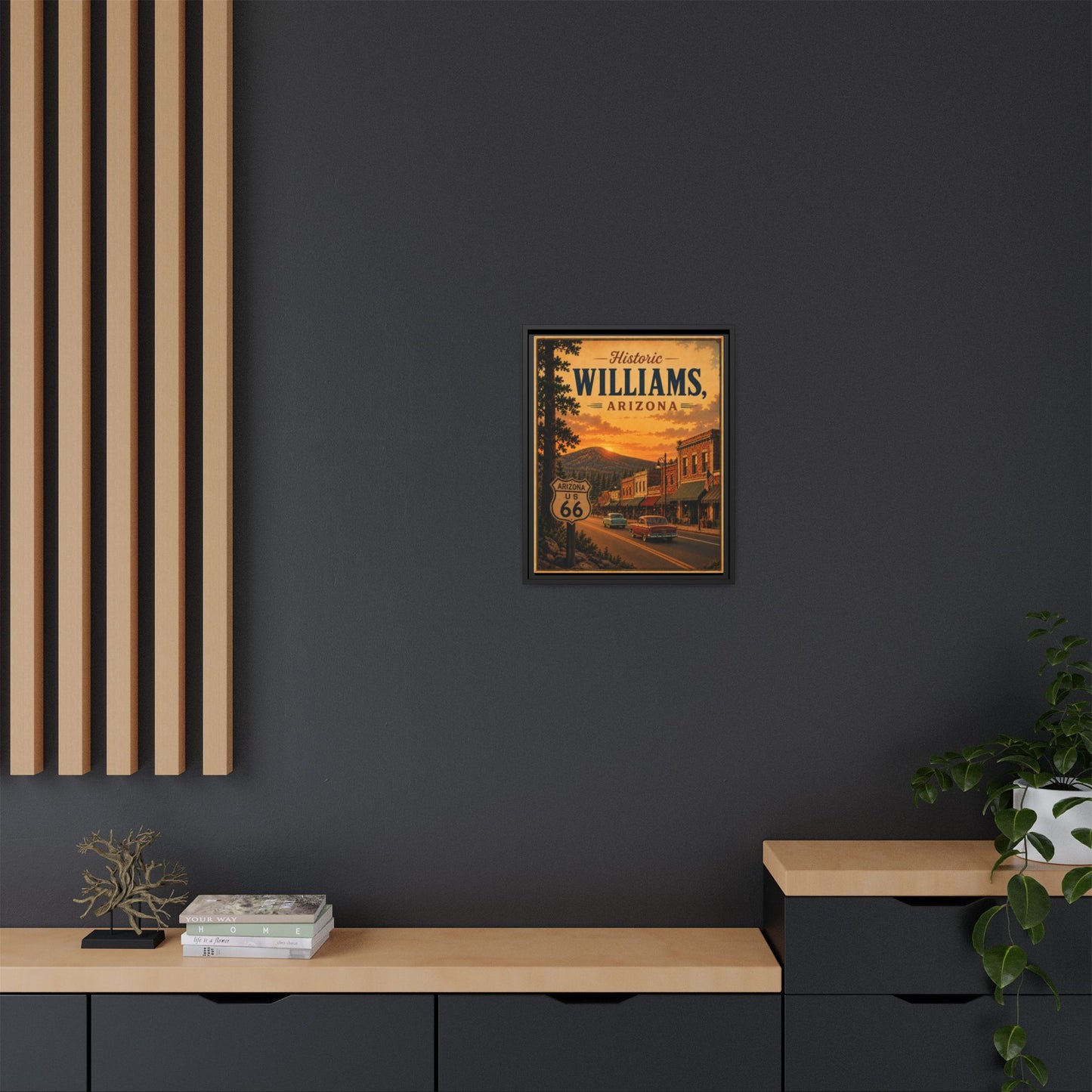 Matte Canvas, Framed (Multi-color)