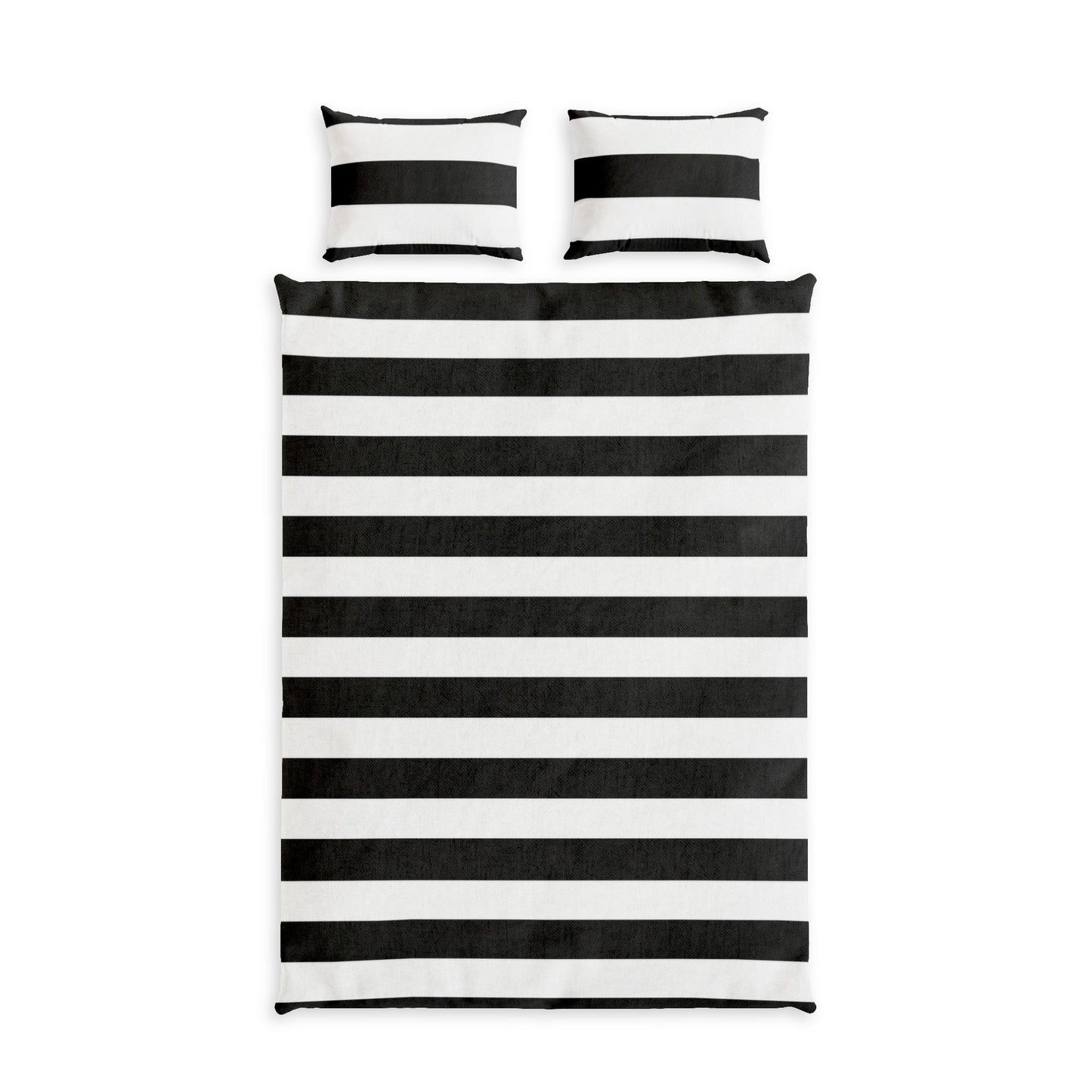 Black White Striped Duvet Cover Set, Gothic Bedding, Cotton Bed Set, Minimalist Bedroom Decor, Alternative Goth Bedding, Twin Queen