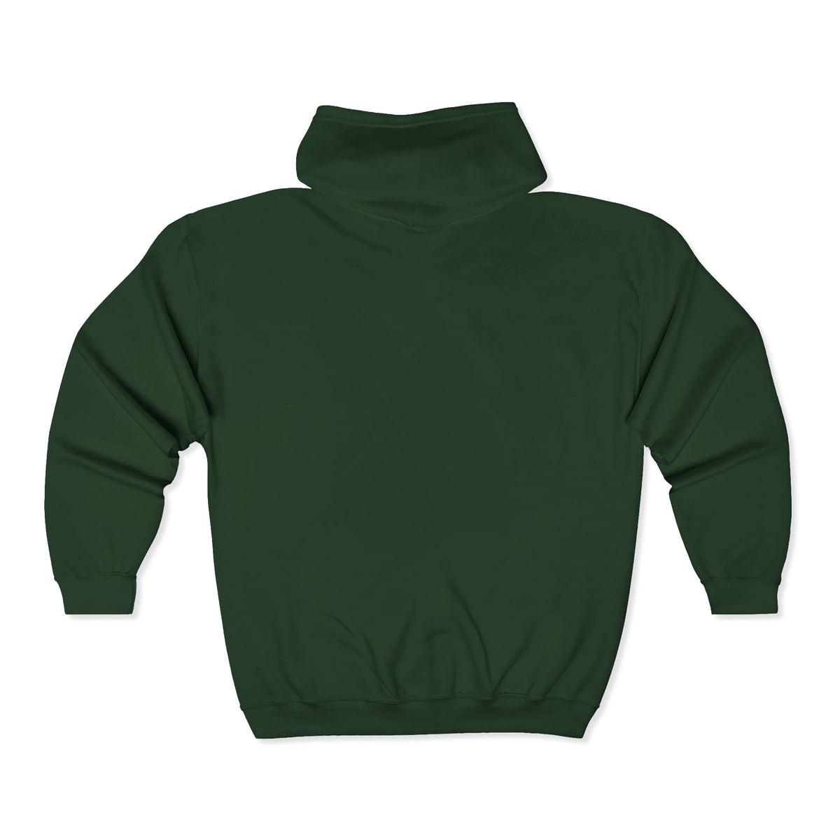 Peace Rabbit Zip Hoodie — Cute Bunny Giving Peace Sign with Tiny Red Heart