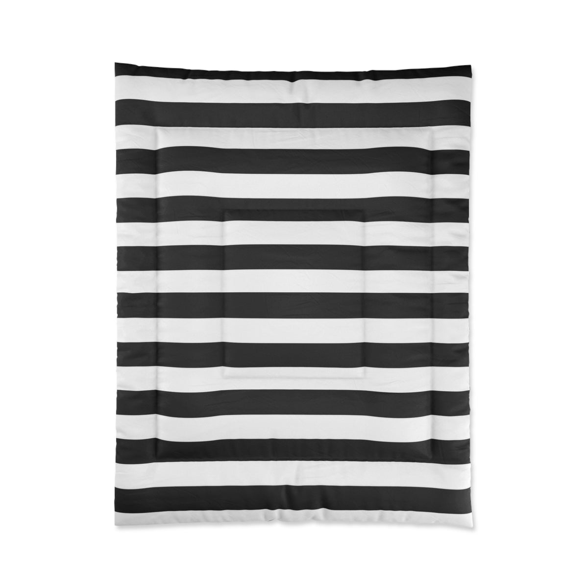 Black White Striped Comforter, Gothic Bedding, Modern Stripe Bedspread, Alternative Bedroom Decor, Monochrome Goth Comforter