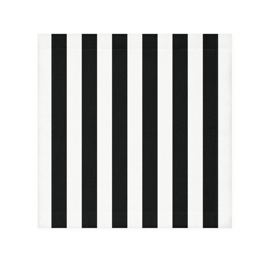 Black White Stripe Face Towel, Gothic Bathroom Decor, Striped Washcloth, Monochrome Guest Towel, Alternative Vanity Decor, 13x13